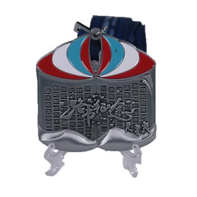 China China Promotional Custom Running Sport Metal Medal Logo Square 1st 2nd 3rd for sale