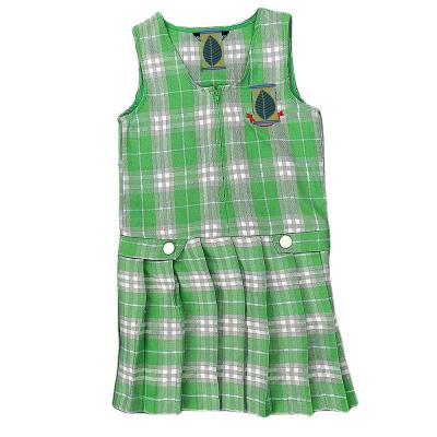 China School Uniform Girls V-Neck Pinafore Plaid Pinafore Dress Peter Pan Anti-Shrink High Quality Blouse for sale