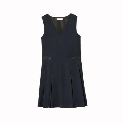 China Kindergarten Baby Kids School Uniforms Girls Pinafore Dress Plain School Sleeveless Skirt Anti-Shrink for sale