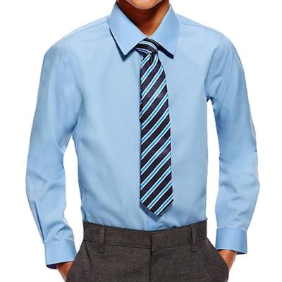 China Factory Direct Anti Shrink Boys Long Sleeve Shirts Autumn Elegent African High Quality School Uniform Shirts Refine Shirts for sale