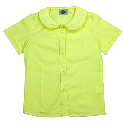 China Autumn Spring Kids Girls Blouse Anti-Shrink Blouse Set Set For Wom Girls School Cotton Girls Yellow Single Blouse for sale