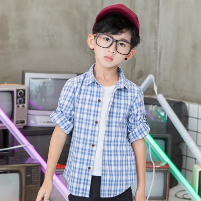 China 2-14 Years Anti-Shrink New Design Kids Clothes Fashion Plaid Style Shirts Children's Boutique Outfits for sale