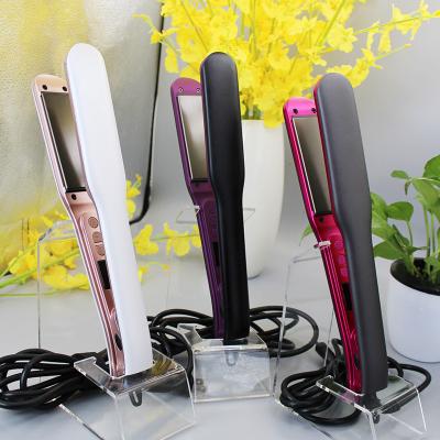 China Titanium Hair Rose Hotel Straighteners Wide Flat Irons Professional Hair Straightener Very Hots 480 Degree Customize Wholesale for sale