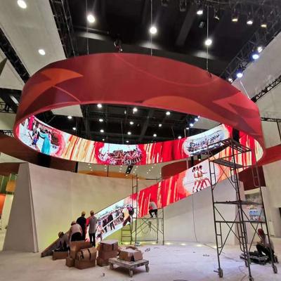 China High resolution and brightness LED flexible screen SQ-R series is perfect for indoor and outdoor display for sale