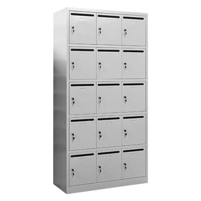 China Traditional Outdoor White 15 Door Steel Mail Box Modern Large Mailbox Designs For Letters for sale