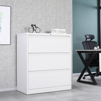 China Durable Steel Chest 3 Drawer Widely Used Kd Metal Filling Side File Storage Cabinet for sale