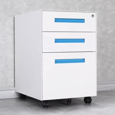 China Laibao High Quality Flexible 3 Drawer Pedestal Mobile Filing Cabinet for sale