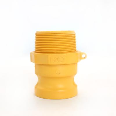 China Polypropylene IBC Pipe Fitting Camlock Coupling TYPE F 200 Male NPT/BSP IBC Quick Coupling 2inch Adapter for sale