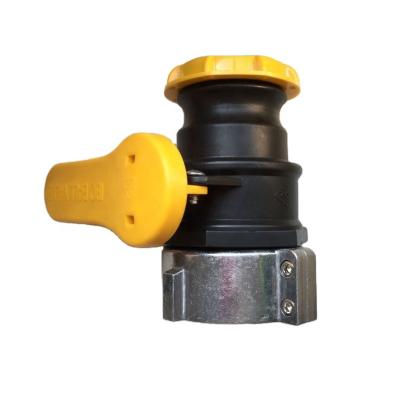 China CHINA HOT SALE 62mm/75mm Polypropylene Ball IBC Valve For IBC Tank IBC Container for sale