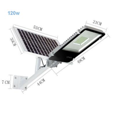 China True ROAD 20w-120watt power size 3.7V/8000mA-36000mA solar led street light lamps for rural areas for sale