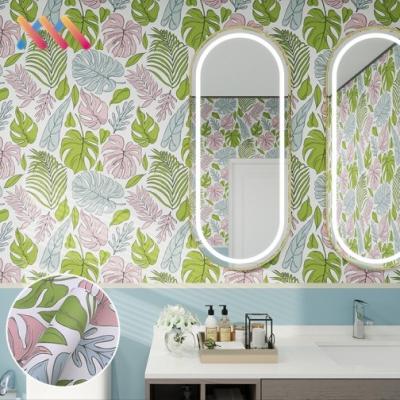 China Entry Modern 3D PVC Vinyl 3D Wall Paper Rolls Floral Natural Flower Mural Wallpaper Sticker Waterproof for Home Decoration for sale