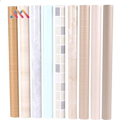 China Anti Virus White Wood Grain Wallpaper Healthy Film Peel Stick Wallpaper for sale