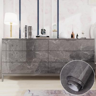 China DIY Dark Grey Marble Effect Wallpaper 50m Marble Look Wallpaper for sale