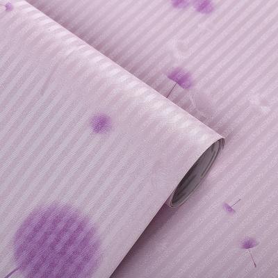 China 100M Pink Embossed Wallpaper PVC Peel And Stick Embossed Wallpaper for sale