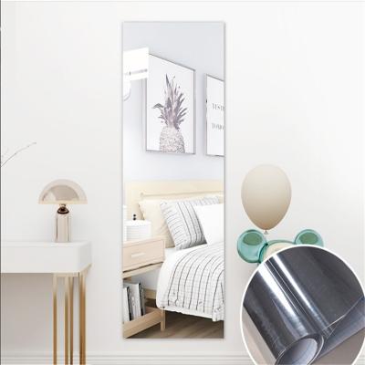 China Unbroken Peel And Stick Privacy Film PET Self Adhesive Mirror Wallpaper Moisture Proof for sale