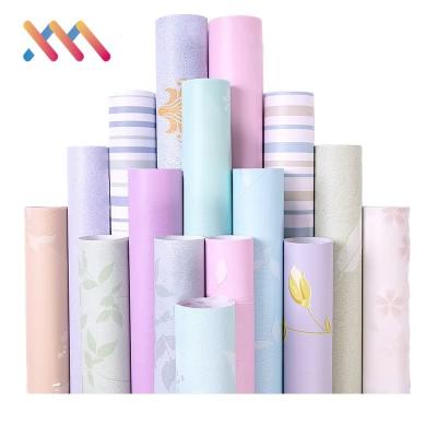 China Self Adhesive Modern Floral Wall Cloth for Kids Bedroom Waterproof Cartoon Style Wallpaper Mural Children's Room Entry for sale