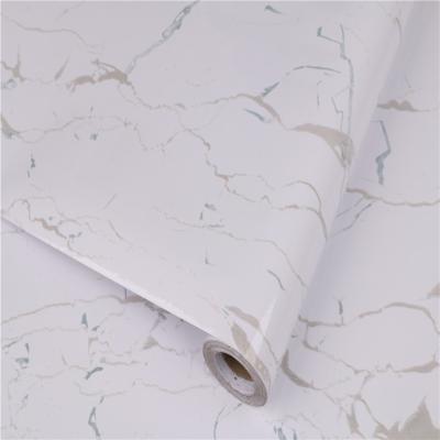 China Vinyl Wallpapers Modern Style PVC Self Adhesive Wallpaper Decal Marble Sticker Interior Films Wall Paper for Kitchen Oil Proof Sticker for sale