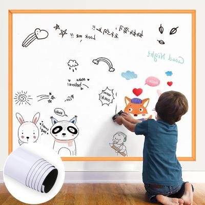 China PVC Classroom Writing Magnetic Blackboard Sticker White Green Blackboard Adhesive for sale