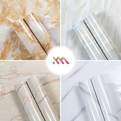 China Modern Style PVC Self Adhesive Marble Wallpaper Waterproof Oil Proof Sticker Film for Desk Table Counter Top Mould-Proof Function for sale