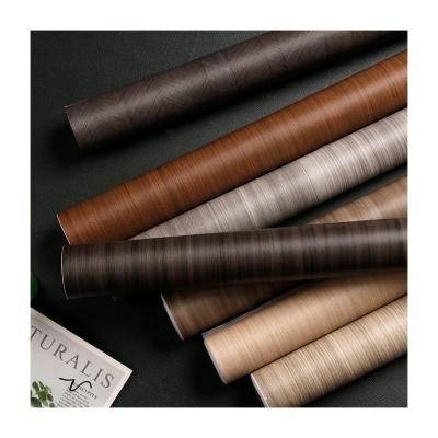 China Vintage Wood Peel and Stick House Interior Wall Coating HD Furniture Wallpaper PVC Function Mould-Proof Wood Panel Interior Film for sale