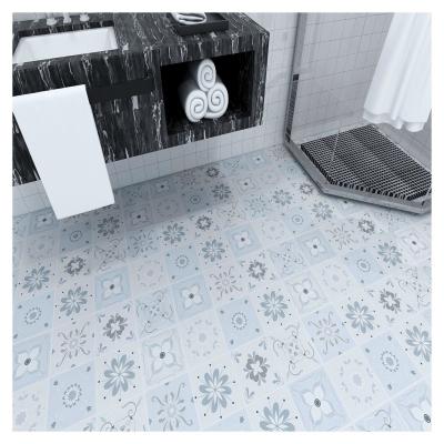 China Bathroom Floor Tile Stickers Waterproof PVC Peel And Stick Flooring OEM for sale