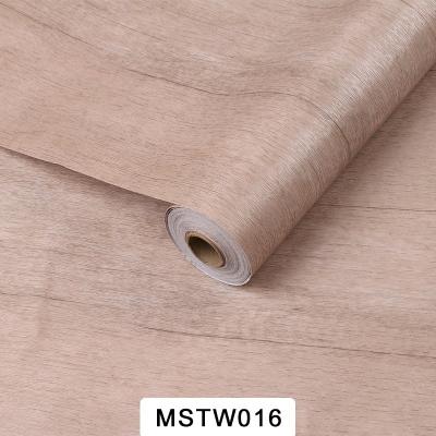 China PVC Wood Wallpaper for Home Decoration in 60cm/120cm Width 3D Pattern for sale