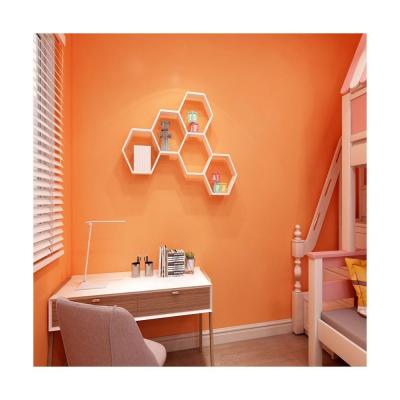 Chine Autocollant étanche à l'eau de couleur solide autocollants rénovés autocollants de décoration autocollant murale en orange abordable et durable à vendre