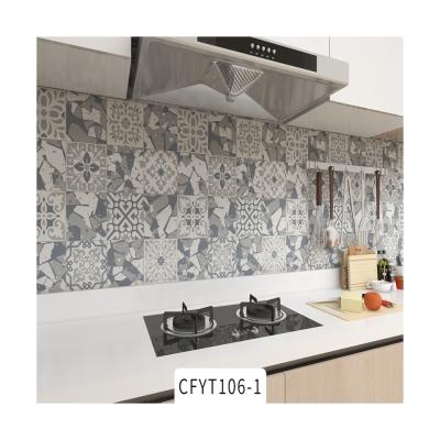 China OEM/ODM Kitchen Foil Sticker Backsplash Wallpaper with Fireproof and Removable Design for sale