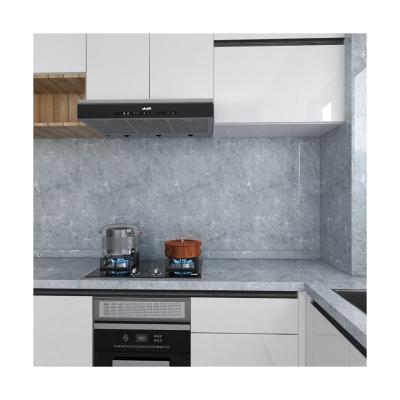 China 80cm breed marmeren sticker anti olie waterdicht keuken behang modern design pvc keuken backsplash sticker Te koop