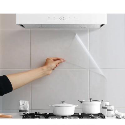 China Vinyl behang voor keuken Transparent Film Backsplash Zelfklevend Te koop