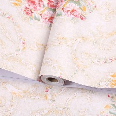 China Moisture-Proof Modern Design 3D Self-Adhesive Damask PVC Wall Paper for Home Decoration for sale