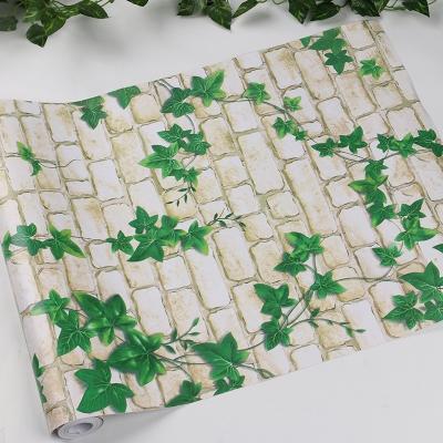 China Nature 3D Brick Wallpaper Self Adhesive Wallpaper for Hotel Interior Decoration 0.9-1.0kg per Roll for sale