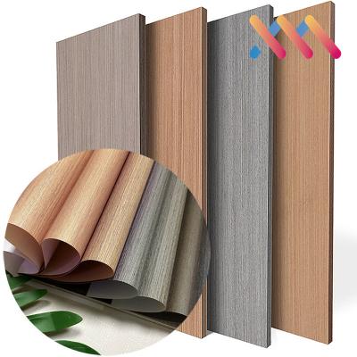 China Wood Grain PVC Film Vacuum PVC Lamination Film For Furniture MDF Panel for sale