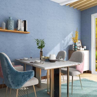 China Blue Pink Cloth Fabric Wallpaper Waterproof Cloth Wallpaper For Wall for sale