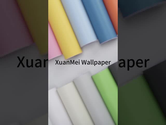 pvc self-adhesive Plain color wallpaper China factory