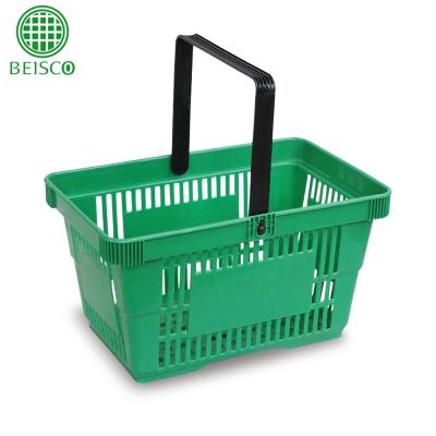 China HDPP portable grocery cart, hand held shopping baskets, supermarket shopping basket for sale