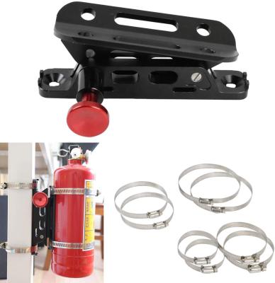 China For Jeep JK JKU TJ JL UTV RZR High Quality Fire Extinguisher Bracket Adjustable Ranger OVOVS Roll Bar Fire Extinguisher Bracket For Jeep /truck for sale