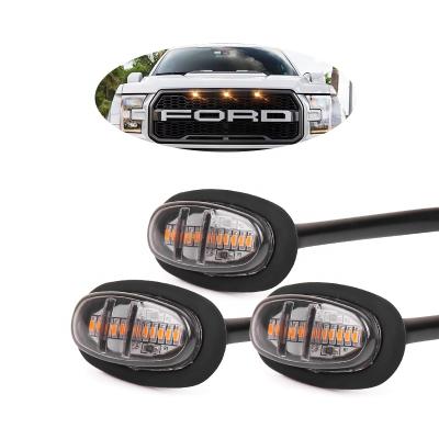 China For Ford F150 Raptor 10-18 OVOVS Led Amber Truck Marker Lights Front Grill Light Running Lights For Ford F150 Raptor 2010-2018 for sale