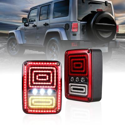 China For Jeep Wrangler JK OVOVS New Design Running Brake Reverse Ride Function Led Taillight For Jeep Wrangler JK for sale