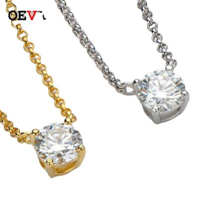 China Wholesale Graceful OEVAS Jewelry Diamond 925 Sterling Silver Wedding Ladies Jewelry Mozanstone High Earrings for sale