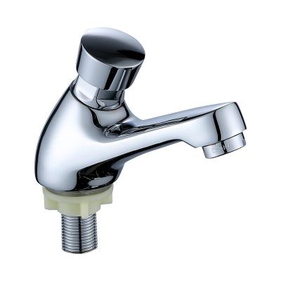 China Thermostatic Faucets Engineering Delay Valve Press Delay Basin Faucet Bathroom Toilet Sink Public Cold Water Faucet for sale