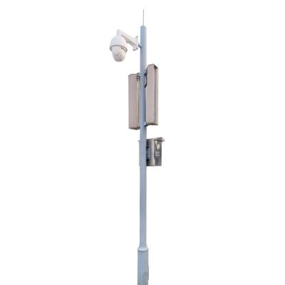 China Road Outdoor Customized Galvanized Steel Pole For CCTV Camera Pole 4m Lightweight Pole for sale