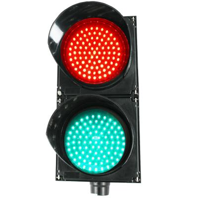 China Aluminum Die Casting 300mm Red And Green Full Screen Disc Signal Light for sale