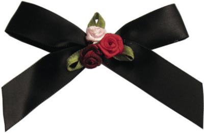 China Satin ribbon rose Sexy Lingerie Mini Ribbon Bows For Girls Underwear for sale