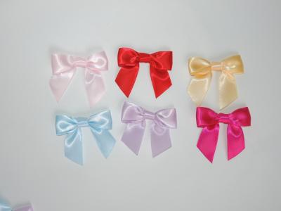 China Customized size diy ribbon hair bows , Colorful mini hair clips for babies for sale