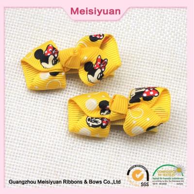 China Personalized Cartoon Bow tie Baby Hair Accessories Pink / Yellow / Blue color for sale