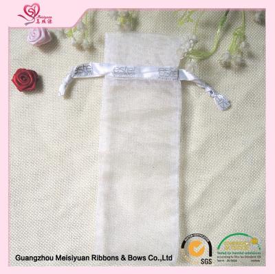 China 8 * 16cm promotional drawstring bags , Organza screen printed drawstring bags for sale