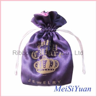 China Two Color Personal Logo Custom drawstring bags / pouch For Promotion for sale