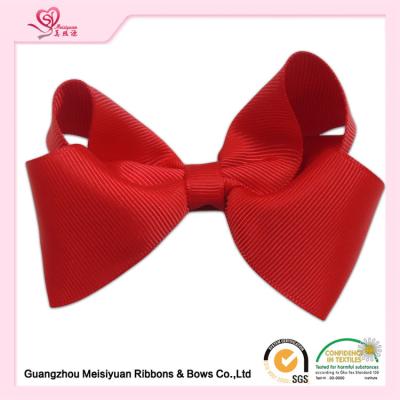 China Red Baby Christmas Hair Bows infant hair accessories , cute hair clips for toddlers for sale