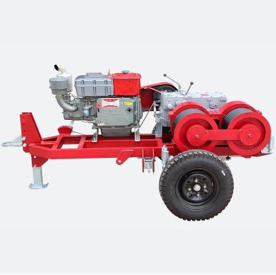 China Construction worksÂ   Five Tons Double-Bull Wheel Winch, Used for Lifting Mechanical Equipments, Erecting Pole Pylon, Transportation and Twine Conductors for sale